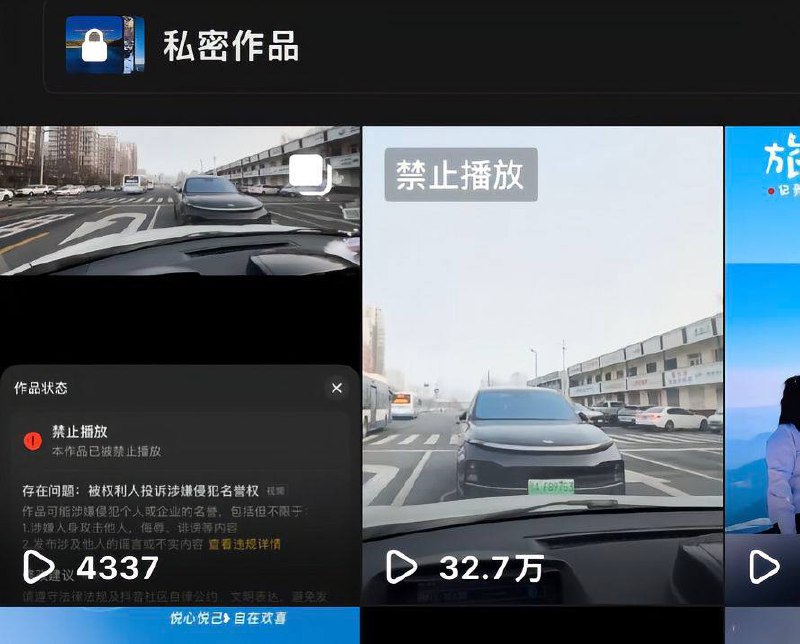 以后拍理想的时候千万别发到网上，小心被理想投诉封你账号