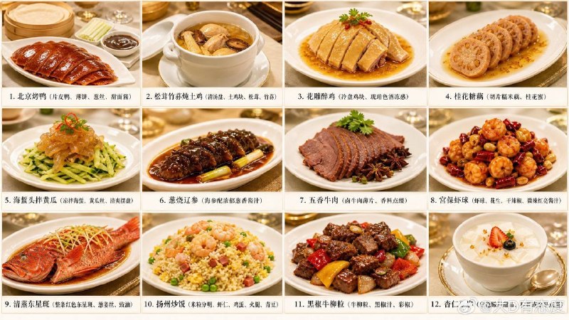 5月15日，随行的法新社记者抱怨，今天中午习近平和特朗普的午餐包括：海鲜汤烩鳕鱼碎、香脆龙虾球、羊肚菌酿煎牛柳、宫保鸡丁配扇贝、肉夹馍、猪肉虾仁蒸饺、巧克力布朗尼