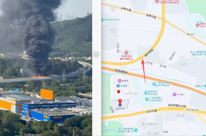 深圳粤S3 高速车祸，特斯拉撞油罐车，超大火！#深圳 #车祸感谢家人们投稿！深圳粤S3 高速车祸，特斯拉撞油罐车，超大火！#深圳 #车祸感谢家人们投稿！