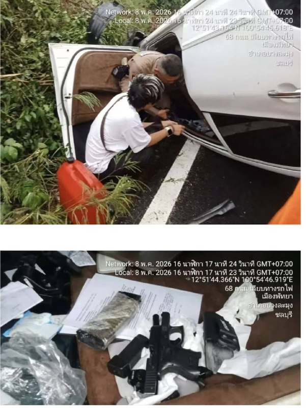 一名中国33岁籍男子在泰国的家中被捕，警方在其家中缴获大量军火