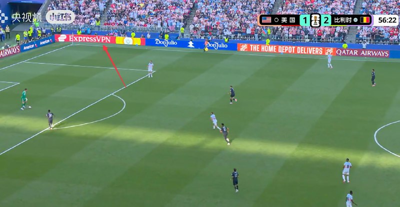 中国时间 7 月 7 日，世界杯 1/8 决赛美国对阵比利时，赛场出现 VPN 广告引发关注：为何国内转播未进行屏蔽？此前斯诺克赛事中，VPN 广告曾被国内转播画面打码处理