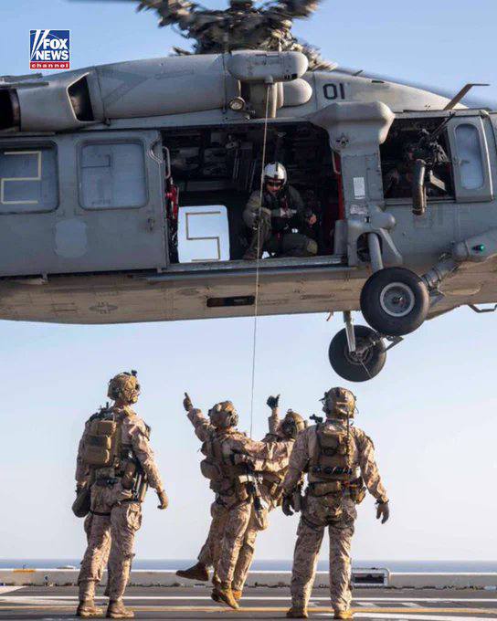 超过3000名美国海军及陆战队员正在霍尔木兹海峡执行川普总统下令的伊朗港口全面封锁行动