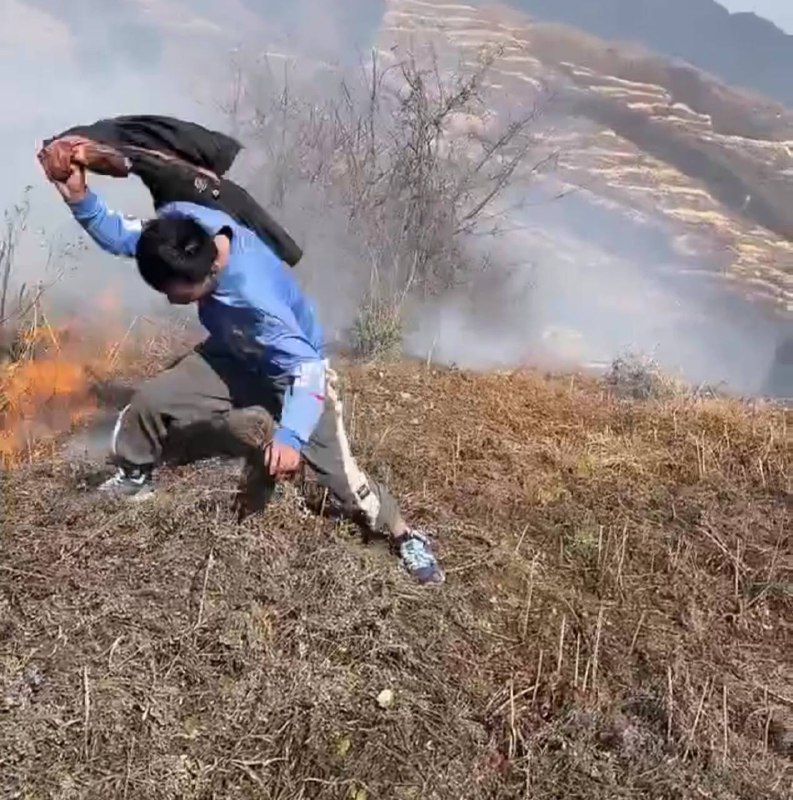 云南 邵通 这样扑 #山火 也没用啊