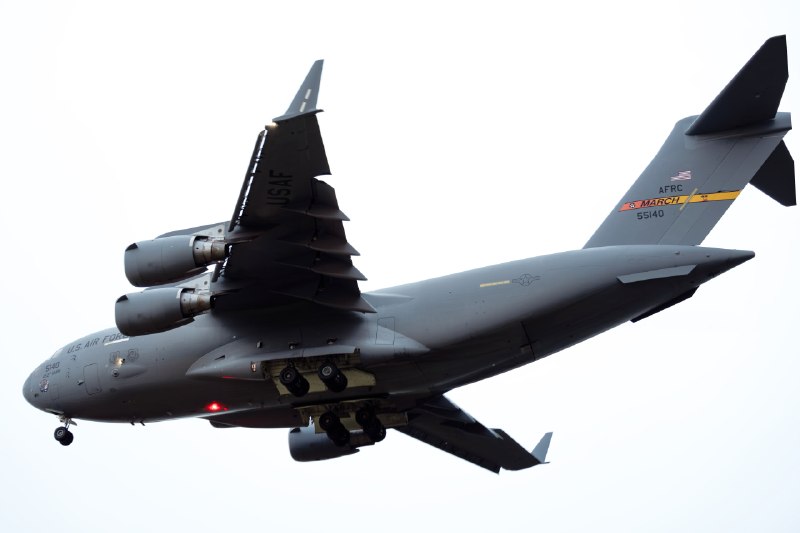 美国空军两架 C-17 （08-8204、05-5140）在 5 月 1 日和 5 月 2 日分别降落北京国际机场，为特朗普访华运送先遣物资，后续将还会有两架