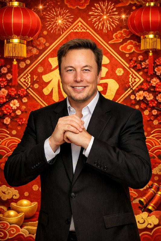 ❤️❤️感恩有你们一路相伴，群主携马斯克、马云、马化腾一起祝家人们：✨ 前程似锦，步步高升✨ 万事如意，心想事成✨ 来年收获满满，惊喜不断✨ 顺风顺水顺财神，平安喜乐常相伴新的一年，我们继续同行！ 😘😘#春节 #除夕 #祝福❤️❤️感恩有你们一路相伴，群主携马斯克、马云、马化腾一起祝家人们：✨ 前程似锦，步步高升✨ 万事如意，心想事成✨ 来年收获满满，惊喜不断✨ 顺风顺水顺财神，平安喜乐常相伴新的一年，我们继续同行！ 😘😘#春节 #除夕 #祝福