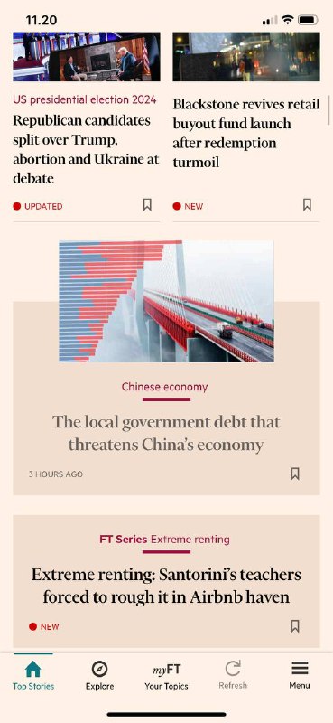 #政府债威胁中国🇨🇳经济FT -香港3小时曾经被称为中国最贫困的省份之一的贵州山区在过去十年中因不同的原因而闻名：它是世界上一些最高桥梁的所在地