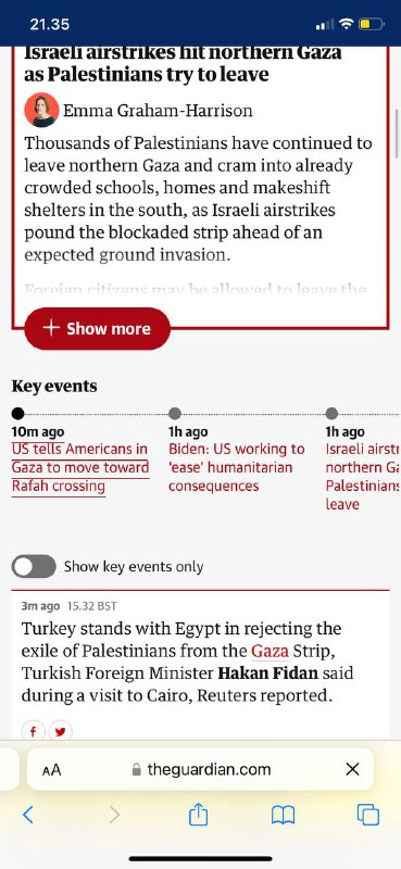 以色列🇮🇱-哈马斯战争4 分钟前15.32 BST#土耳其🇹🇷外交部长哈坎·菲丹在访问开罗🇪🇬时表示，土耳其🇹🇷支持埃及🇪🇬拒绝巴勒斯坦🇵🇸人流亡加沙地带虽然土耳其🇹🇷前几天关心巴勒斯坦🇵🇸也拒绝收留/帮巴勒斯坦🇵🇸难民by the Guardian 🇬🇧以色列🇮🇱-哈马斯战争4 分钟前15.32 BST#土耳其🇹🇷外交部长哈坎·菲丹在访问开罗🇪🇬时表示，土耳其🇹🇷支持埃及🇪🇬拒绝巴勒斯坦🇵🇸人流亡加沙地带虽然土耳其🇹🇷前几天关心巴勒斯坦🇵🇸也拒绝收留/帮巴勒斯坦🇵🇸难民by the Guardian 🇬🇧