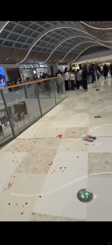 1月10日 江西南昌万象城 一男子无故持刀行凶追砍路人，商场保安在阻止时被其一刀捅在胸部，血流一地，特警到场后封锁现场并呵斥路人不得拍摄#南昌 #万象城 #刀仔 #砍人 #血腥 感谢家人们投稿！1月10日 江西南昌万象城 一男子无故持刀行凶追砍路人，商场保安在阻止时被其一刀捅在胸部，血流一地，特警到场后封锁现场并呵斥路人不得拍摄#南昌 #万象城 #刀仔 #砍人 #血腥 感谢家人们投稿！